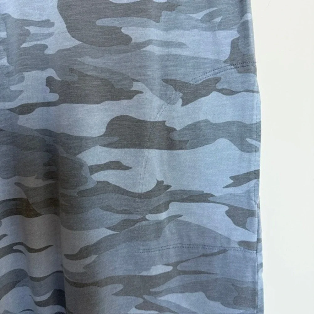 Splendid Blue Camo T-Shirt Dress with Pockets Size Large | $150 Retail - Picture 5 of 9